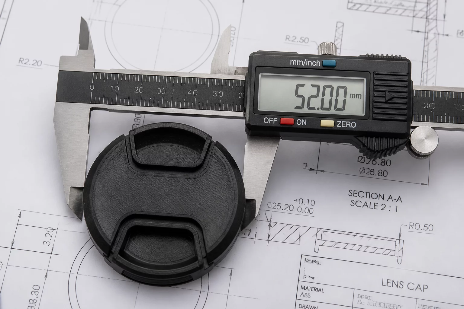 Lens Cap Dimensional Accuracy